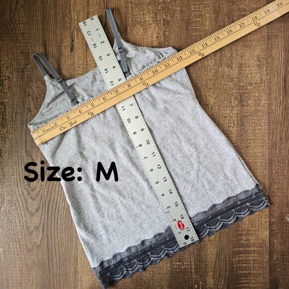 NWT!! Cosabella Avi Cotton Tween Spaghetti Strap Camisole Tank, Heather Gray - Picture 6 of 8